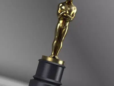 Oscar Trophy 3D model