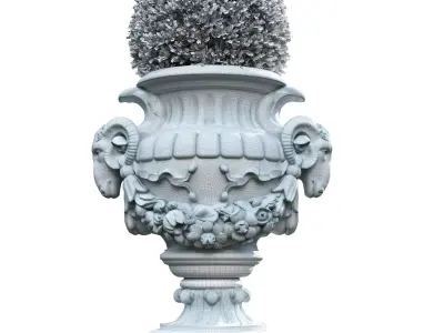 Garden Pot 02 3D model