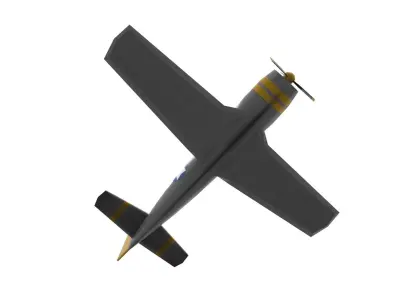 WW2 Airplane - Military - Game Engine Ready Free low-poly 3D model