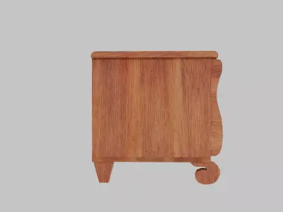 Antique Cedar Chest with Brass Accents 3D model