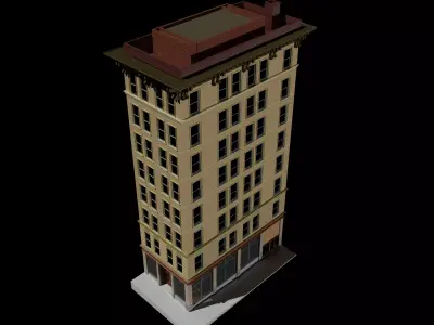 hibor building Free 3D model
