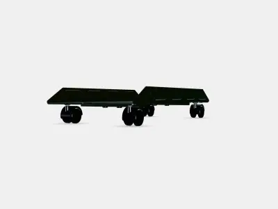 UPPSPEL Cpu stand with castors Low-poly 3D model