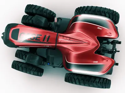 Case IH Autonomous Concept Tractor 3D model