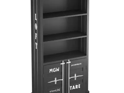 Sea Container Bookcase 3D model