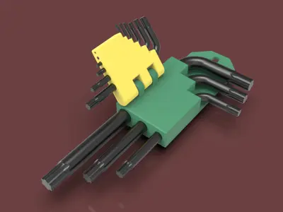 Torx Key Set 3D model