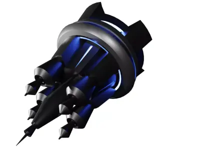 Sci-fi Space Ship 3D model get