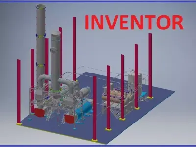 Factory Design Model Inventor 3D model