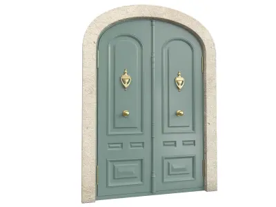 Entrance classic door 137 3D model