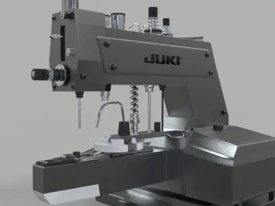 JUKI MB373 3dmodel Low-poly 3D model