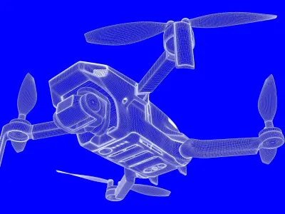 Drone DJI Mini 2 3D model