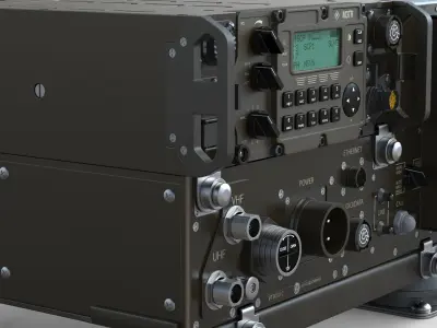 RS VT3050C VHF-UHF Tactical Radio 3D model