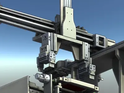 Automatic mobile phone film production line 3D model