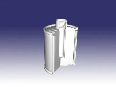 RG-42 in section 3D print model