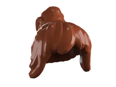 Custom3Dprint Minifigure Accessory - Minifigure Hair S2 - 076 3D print model