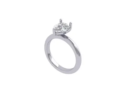 Pear Ring 3D print model 2