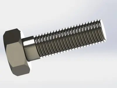 bolt design 3D model by bubercreative
