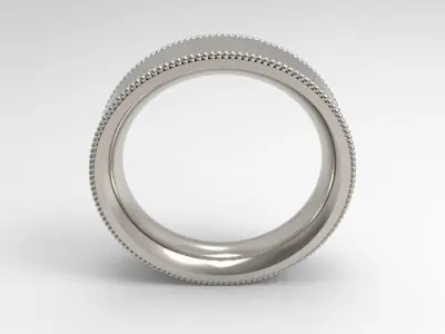 woman solitaire ring 7 part r00127 3D print model