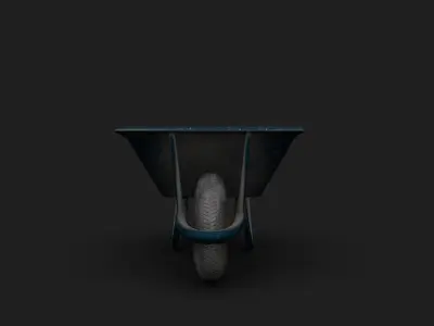 FREE Wheelbarrow Low Poly Model PBR Free low-poly 3D model