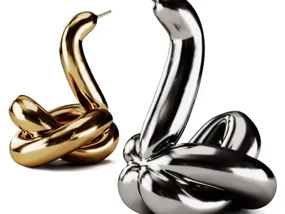 Balloon Swan Sculpture 3D model purchase