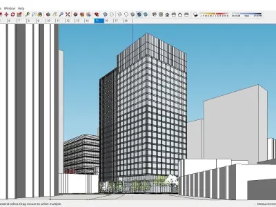 Sketchup Commercial Complex 141 3D model