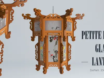 PETITE PAINTED GLASS LANTERN 3D model