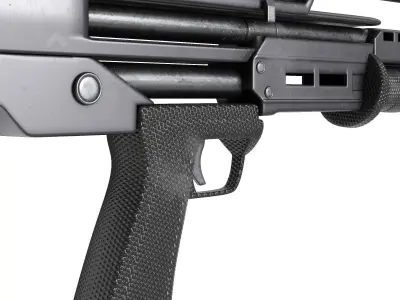 Gun set 04 Low-poly 3D model