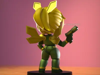 Vexa - Double Vertex Original Character Chibi Figure Free 3D print model