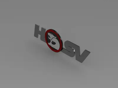 hsv logo 3D model by Sergey