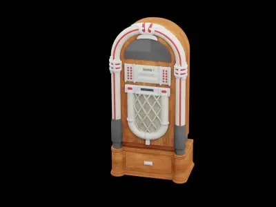 Retro Jukebox 3D model