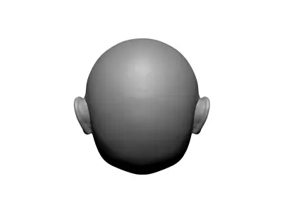baby head statue 3D print model