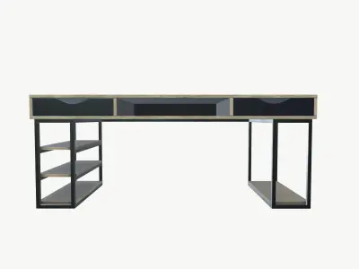 Industrial Table Low-poly 3D model purchase