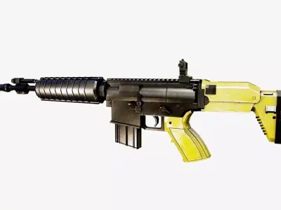 HK 416 Assault Rifle 3D model