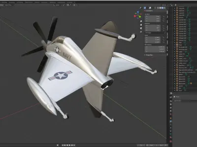 Convair  XFY 1 3D model
