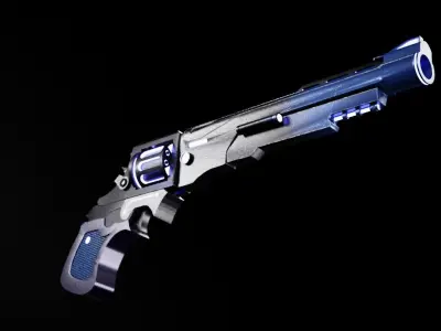 Sci-fi Gun 3D model shop