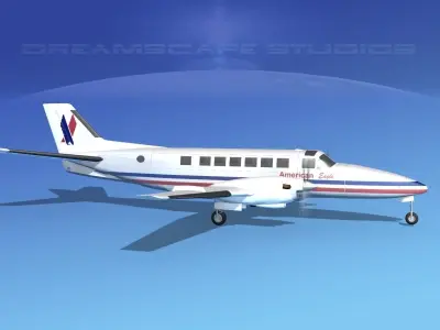 Beechcraft B99 American Eagle 3D model