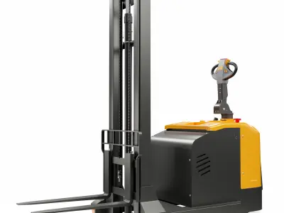 Electric Reach Forklift Truck 3D model