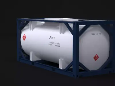 ISO Tank Container 3D model purchase