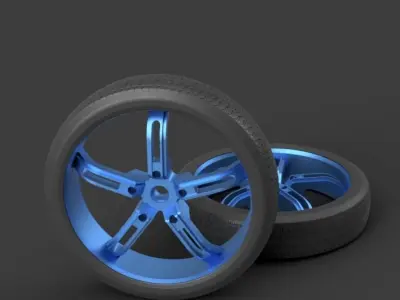Bike wheel model 1 3D model