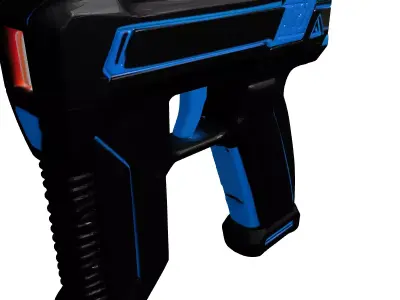 Futuristic Stun Gun 3D Model 3D model