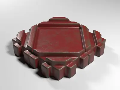 Iron weight  Low-poly 3D model