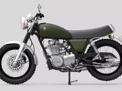 2010 - Yamaha SR 400 EFI 3D model