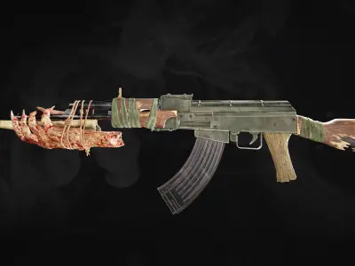 Game Ready Mesh AKM Free low-poly 3D model