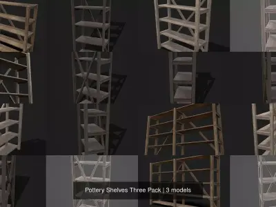 Pottery Shelves Three Pack