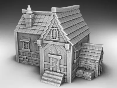 Stylized Middle Ages Set Part 4 3D print model