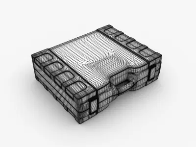 Plastic Briefcase 3D model
