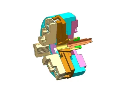 Counter Spindle  of CNC Lathe  3D model