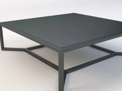 Bloc 4881 Low Coffee Table by Gloster 3D model