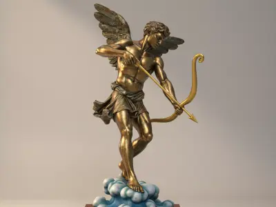 Statue of Eros is the Greek god of love 3D print model