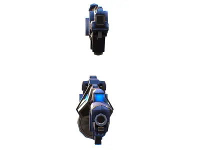 Weapons Set 4 Gun Pistol Assault rifle Sniper rifle machine gun 3D Model Pack purchase