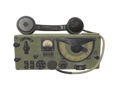 Soviet Radiostation A-7 3D model